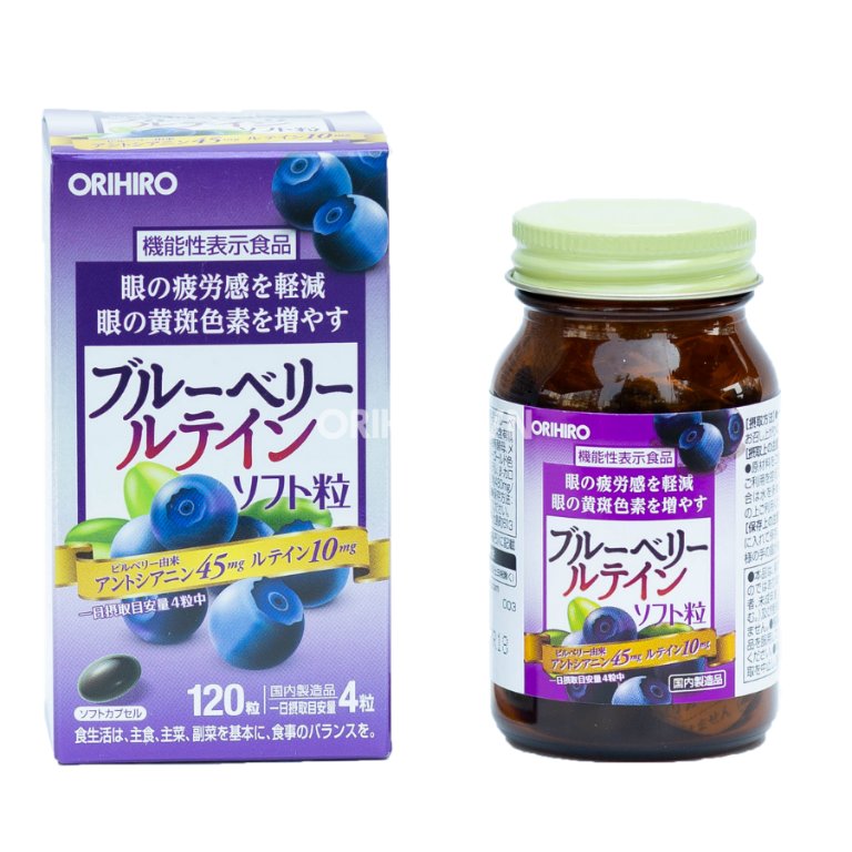 Viên uống bổ mắt việt quất Blueberry Orihiro Nhật Bản
