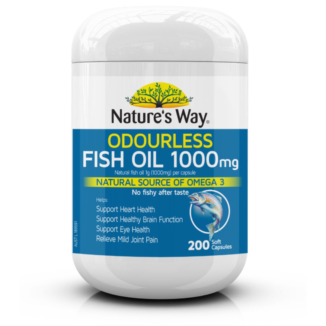 Bổ mắt Nature’s Way Odorless Fish Oil
