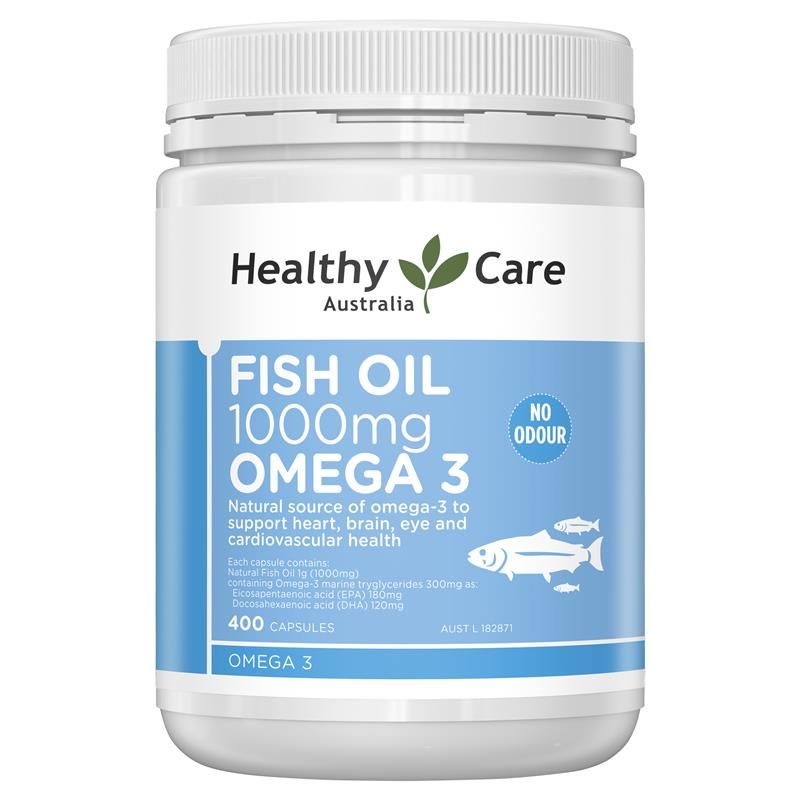 Viên uống dầu cá bổ sung Omega 3 Fish Oil Healthy Care