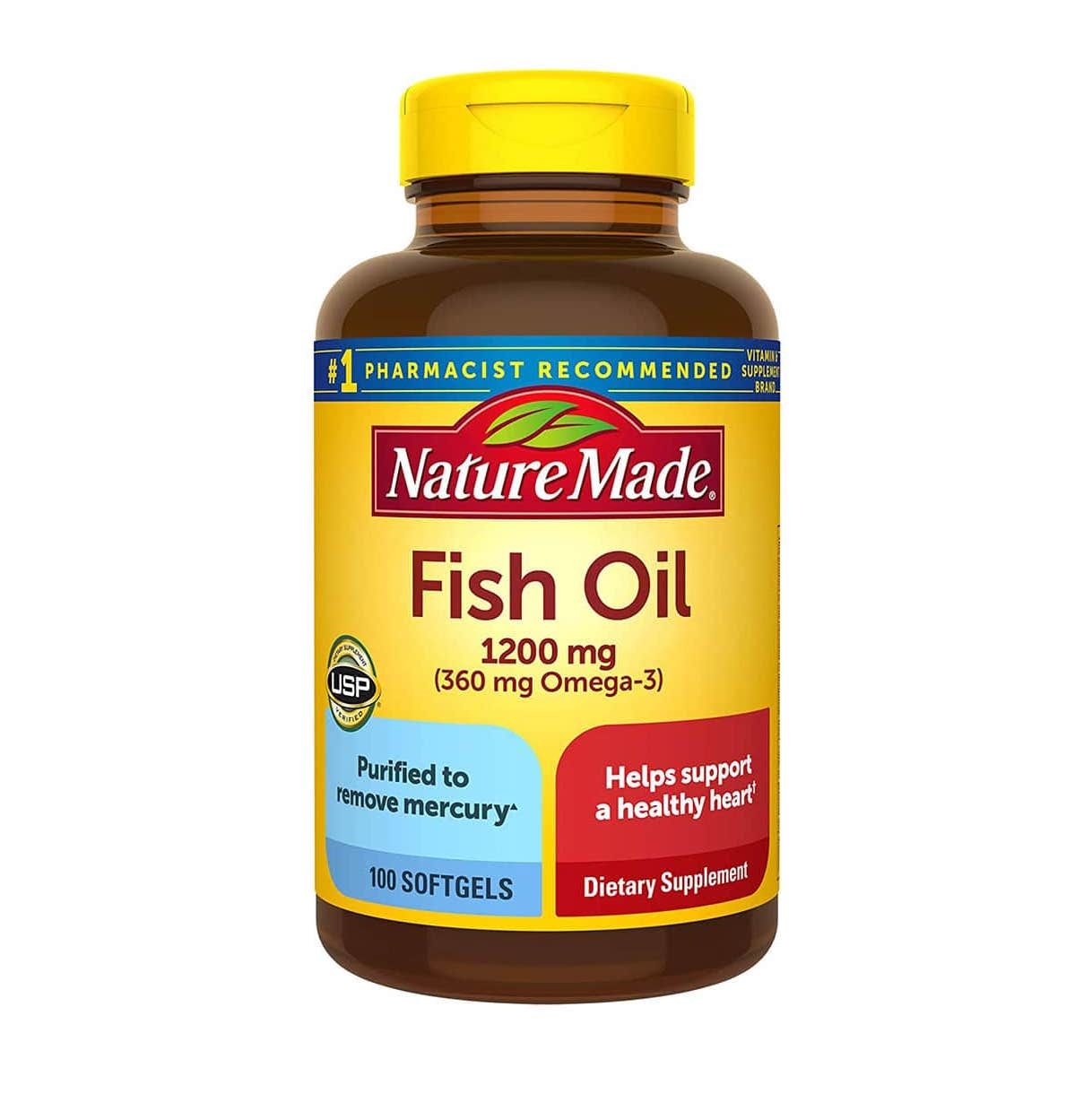 Viên uống sáng mắt Omega 3 Nature Made Fish Oil 1200mg